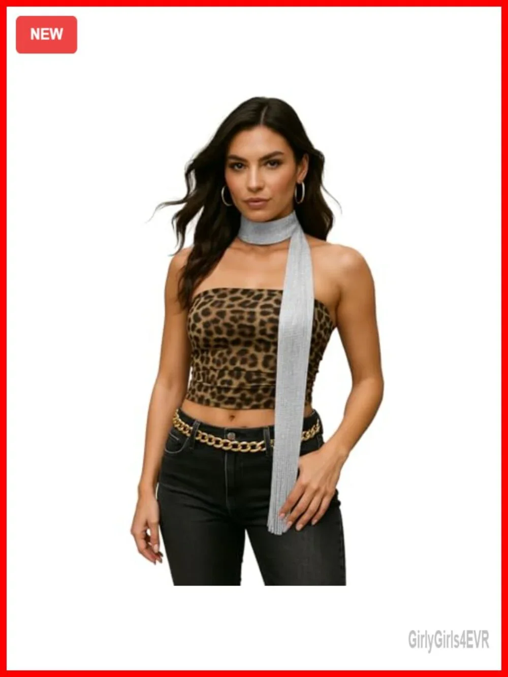 Sequined Skinny Scarf Lightweight Rave Neck Festival Head Wrap Belt Accessory